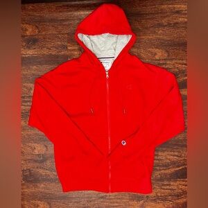 Men’s Champion Full Zip Sweater Fleece Size L